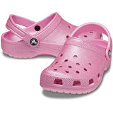 Crocs Classic Glitter Clog K Çocuk Terlik 206993-6XE Pink Tweed Glitter