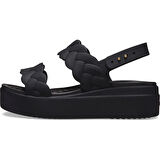 Crocs Brooklyn Woven Low Wedge Kadın Terlik 209977-060 Black