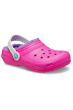 Crocs 207010 Classic Lined Clog K Pembe Çocuk Terlik