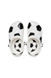 Crocs 210157 Classic Soccer Ball Clog K Beyaz-Siyah Çocuk Terlik