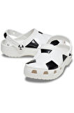 Crocs 210157 Classic Soccer Ball Clog K Beyaz-Siyah Çocuk Terlik