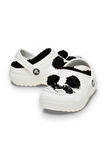 Crocs Classic Lined Iam Pandabearcgk Beyaz-Siyah Kız Çocuk Terlik