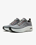 Skechers Arch Fit D'lux 232502 GYRD Erkek Gri Spor Ayakkabı geniş kalıp relax fit