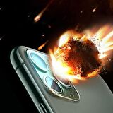 ​iPhone 12 6.1 Pro Full Tempered Kamera Koruyucu Kırılmaz Cam