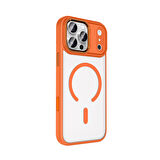 Gpack iPhone 17 Pro Max uyumlu Kılıf Wireless Şarj Özellikli Buttom Magsafe Silikon Kapak