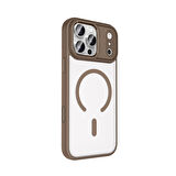 Gpack iPhone 17 Pro Max uyumlu Kılıf Wireless Şarj Özellikli Buttom Magsafe Silikon Kapak