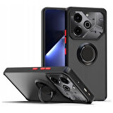 Gpack Tecno Pova 6 Pro uyumlu Kılıf Montreal Yüzüklü Mıknatıslı Silikon