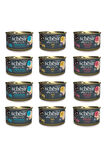 Schesir After Dark Pate 3 Çeşit Karma Kedi Konserve 80 Gr. X 12 Adet