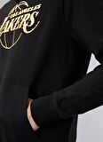 New Era Kapüşon Yaka Siyah Erkek Sweatshırt 60284705NBA FOIL PRINT HOODY LOSLAK