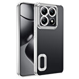 Gpack Xiaomi 14T Pro uyumlu Kılıf Logo Gösteren Kamera Korumalı Silikon