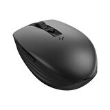 HP 710 Programlanabilir Şarj Edilebilir Sessiz Bluetooth Kablosuz Mouse Siyah 6E6F2AA