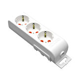 3'lü Grup Priz Çocuk Korumalı Anahtarsız Kablosuz