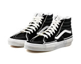 Vans Sk8 Hi Reconstruct Unisex Çift Katmanlı Soyulabilen Süet Günlük Ayakkabı VN0005UK6BT1 Siyah