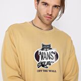 Vans Racks Crew Bej Sweathirt