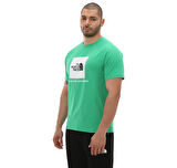 F0A87NJPO81-R The North Face M S-S Raglan Redbox Tee Erkek T-Shirt Yeşil