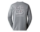 The North Face M Outdoor Graphic L/S Erkek Outdoor Sweatshirts NF0A880WH5F1 Gri