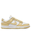 Nike Dunk Low Retro Team Gold Beyaz-Bej Renk Deri Erkek Spor Ayakkabı 