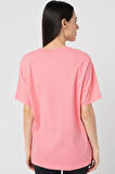 Nike Sportswear Tee Bol Kesim Pembe Pamuklu Kadın Spor Tişört