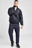 Nike Therma-Fit Windrunner Midweight Erkek Siyah Dik Yaka Spor Mont
