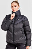 Nike Therma-Fit Windpuffer Grid Siyah Bol Kesim Kadın Spor Mont