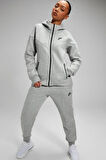 Nike Tech Fleece Windrunner Full-Zip Hoodie Gri Tam Fermuar Kapüşonlu Kadın Sweatshrit