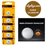 Kodak Pil Cr 2025 Baskül Pili Tartı Pili Terazi Bios Para Pili Kumanda Pili 1 Paket 5 Li 5 Adet