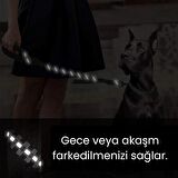 Kedi ve Köpekler Için Reflektörlü Gezdirme Tasması Kayışı Halatı Reflektörlü 130 Cm