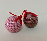 YILBAŞI ÇAM SÜSÜ 6'LI 6CM PEMBE