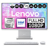 Lenovo Ideacentre Aıo 24IRH9 Intel Core I7-13620H Ddr5 16GB 256GB SSD Intel UHD Graphics 23.8 Fhd IPS Windows 11 Home Beyaz All In One Bilgisayar F0HN0056TRH05 + Zetta Flash Bellek