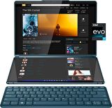Lenovo-Yoga Book 9i 2si 1 Arada 13,3 2,8K Çift Ekranlı OLED Dokunmatik Dizüstü Bilgisayar - 16 GB RAM Intel Core i7-1355U - 512 GB SSD - Deniz Mavisi
