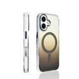 Gpack iPhone 17 uyumlu Kılıf Toros M-Safe Şarj Özellikli Transparan Renk Geçişli Silikon