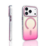 Gpack iPhone 17 Pro uyumlu Kılıf Toros M-Safe Şarj Özellikli Transparan Renk Geçişli Silikon