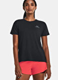 Under Armour 1379141-001-UA Vanish Energy SS 2.0 Siyah Bisiklet Yaka Normal Düz Kadın T-Shirt