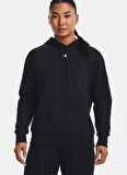 Under Armour 1379500-001-UA Rival Fleece Hoodie Siyah Kapüşon Yaka Normal Düz Kadın Sweatshırt