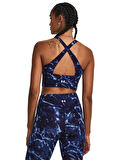 Under Armour Lacivert Kadın Bisiklet Yaka Baskılı Atlet 1380858-410 Pjt Rck LG Crssover Top