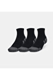 Unisex UA Performance Cotton 3’lü Paket Quarter Çorap 1379528-001