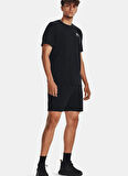 Under Armour 1380377-001-UA Icon Fleece Short Siyah Lastikli Bel Normal Düz Erkek Şort
