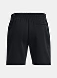 Under Armour 1380377-001-UA Icon Fleece Short Siyah Lastikli Bel Normal Düz Erkek Şort