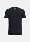 Under Armour Siyah Erkek Çocuk Kısa Kollu Bol Kesim Düz T-Shirt 1380067-001 UA PJT ROCK BRAHMA BULL