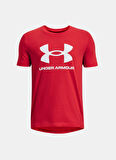 Under Armour Kırmızı Erkek Çocuk T-Shirt 1363282-600 UA B SPORTSTYLE LOGO SS