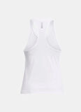 1382436-100 UA Launch Singlet U Yaka Fitted Beyaz Kadın Atlet