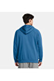 Erkek UA Rival Fleece Logo Kapüşonlu Üst 1379758-406
