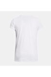 Under Armour UA W SPORTSTYLE LOGO SS Beyaz-Siyah Kadın Tshirt