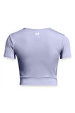 Under Armour 1383647 Motion Crossover Crop Mor Kadın T-Shirt