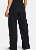 Siyah Kadın Lastikli Bel Bol Kesim Düz Eşofman Altı 1383721-001 Motion Open Hem Pant