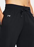 Siyah Kadın Lastikli Bel Bol Kesim Düz Eşofman Altı 1383721-001 Motion Open Hem Pant