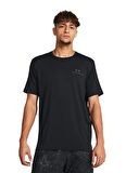 Under Armour 1383973-001 Vanish Energy SS Siyah Erkek Bisiklet Yaka Oversize T-Shirt