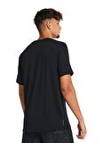 Under Armour 1383973-001 Vanish Energy SS Siyah Erkek Bisiklet Yaka Oversize T-Shirt