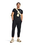 Under Armour 1382833-001 UA Dusk to Dawn Skul SS Siyah Erkek Bisiklet Yaka Oversize T-Shirt