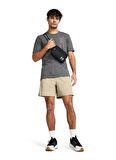 Under Armour 1382833-025 UA Dusk to Dawn Skul SS Gri Erkek Bisiklet Yaka Oversize T-Shirt